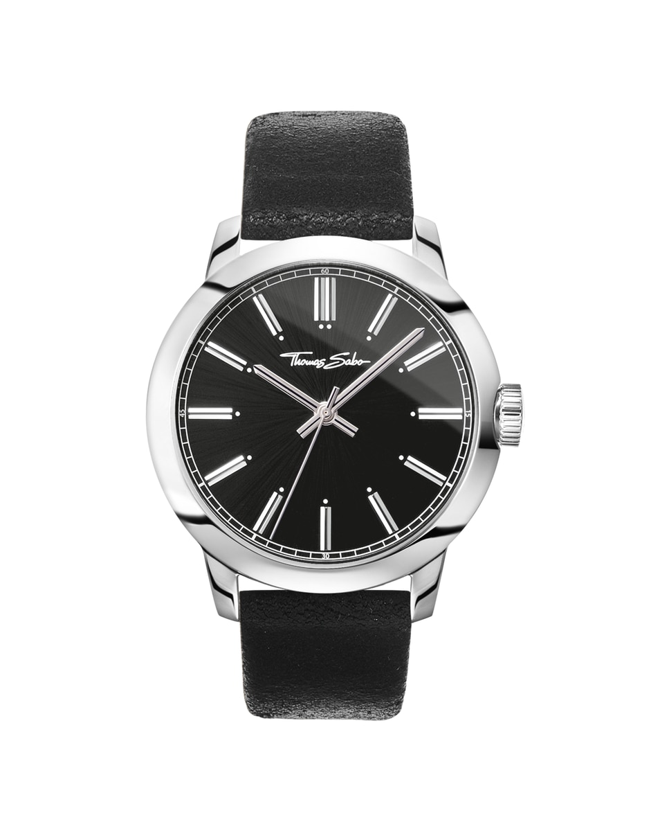 Rebel at Heart мужские стальные часы Thomas Sabo, черный цена и фото