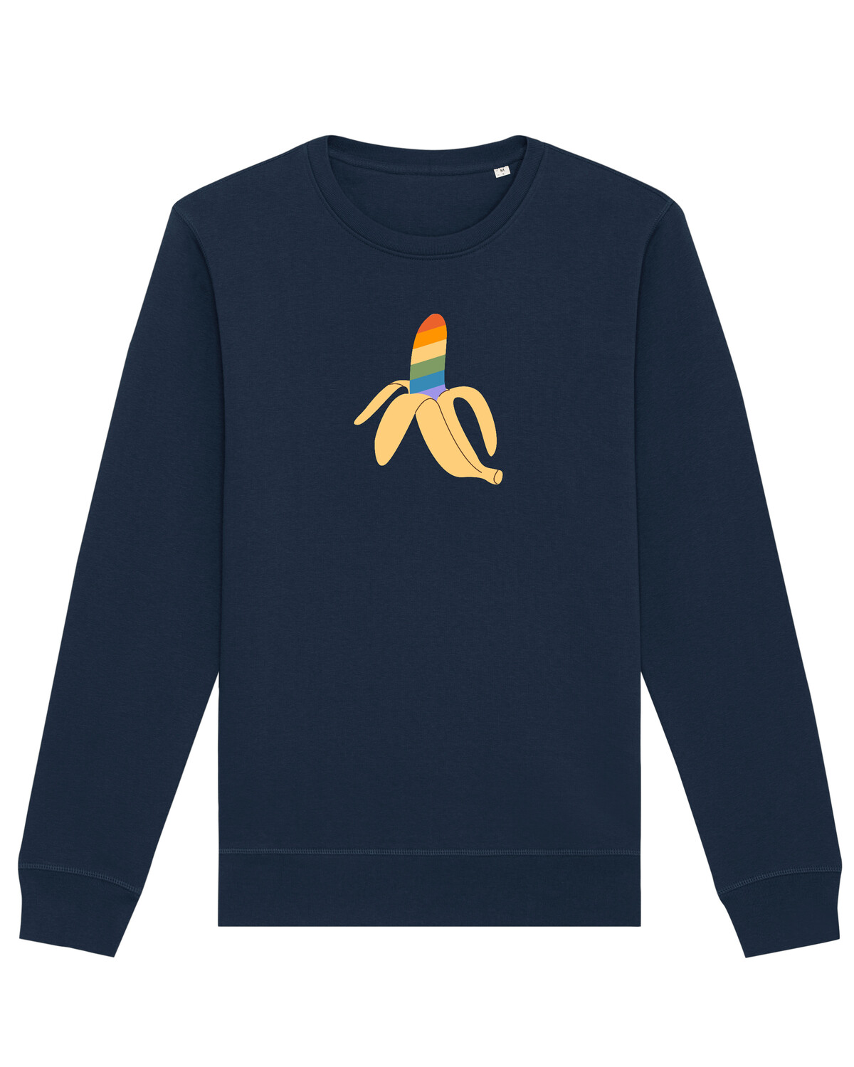 

Толстовка wat Apparel Rainbow Banana, темно-синий, Черный