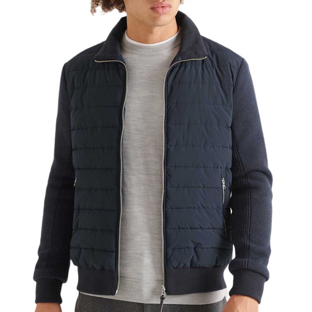 

Куртка Superdry Studios Knit Mix Padded, синий