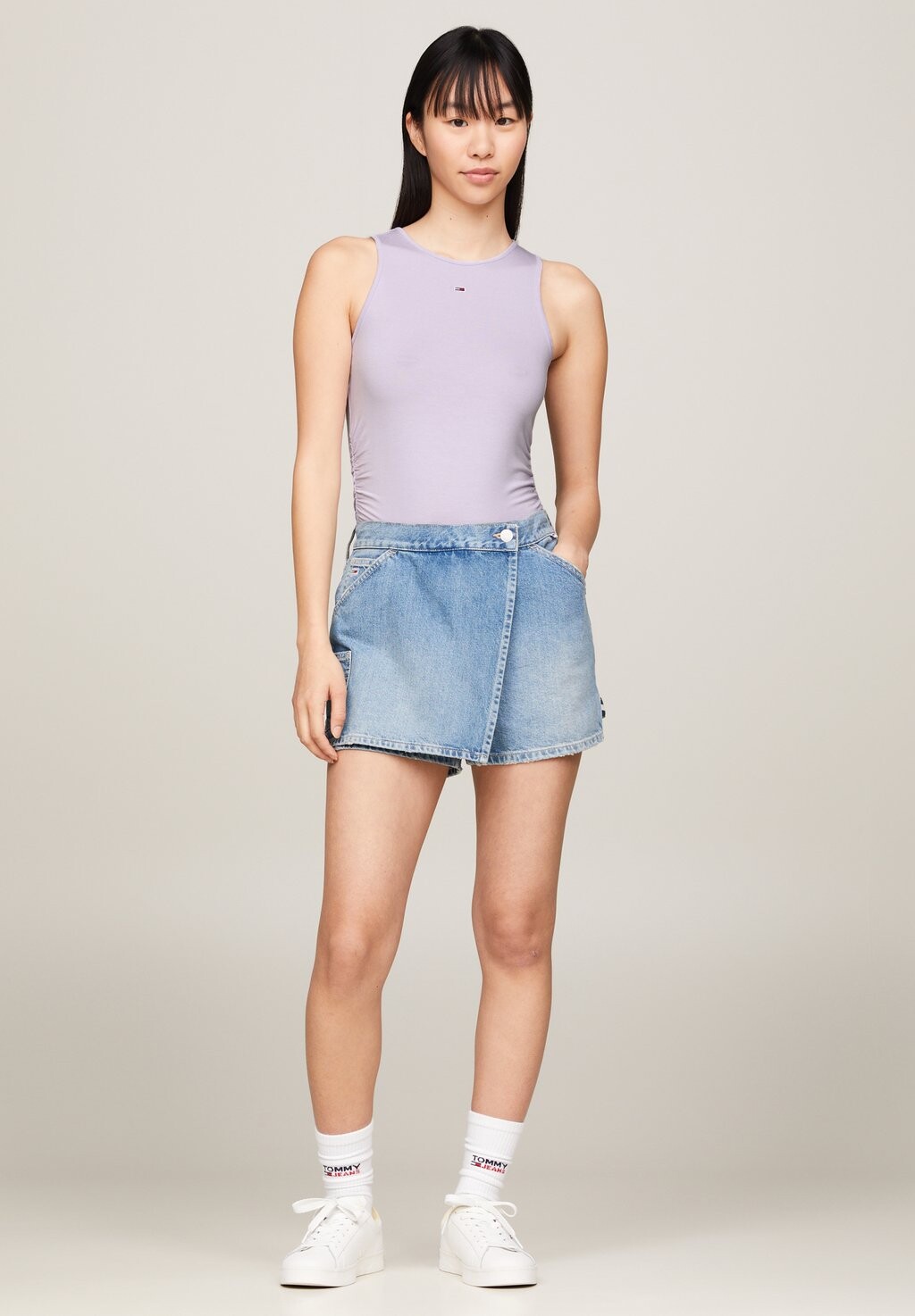 

Топ Tommy Hilfiger, цветок лаванды Slim Gathering