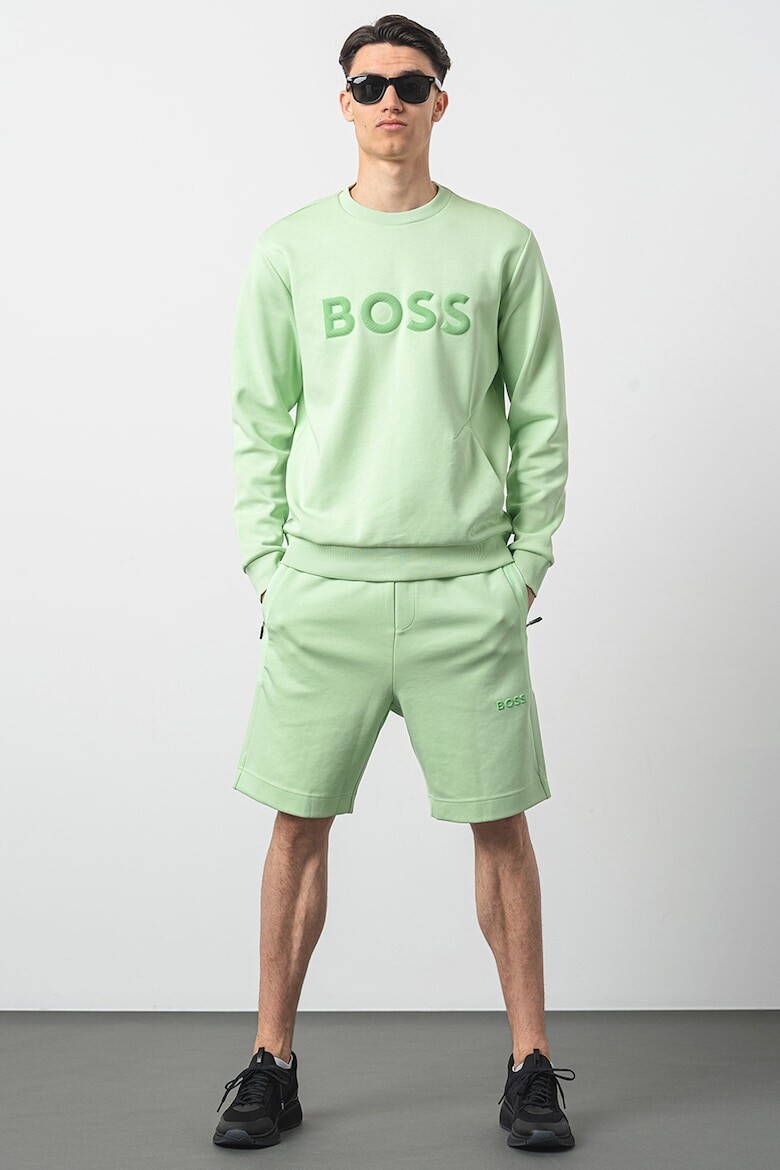 

Толстовка Salbo с логотипом Boss, зеленый