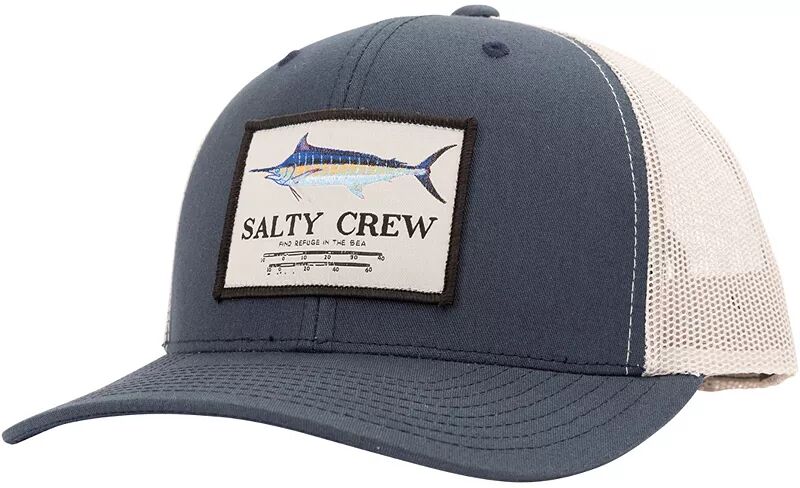 Мужская кепка Salty Crew Marlin Mount Retro Trucker Hat, темно-синий/серебристый iqrah lux очень бархатный серебристый молитвенный коврик темно синий