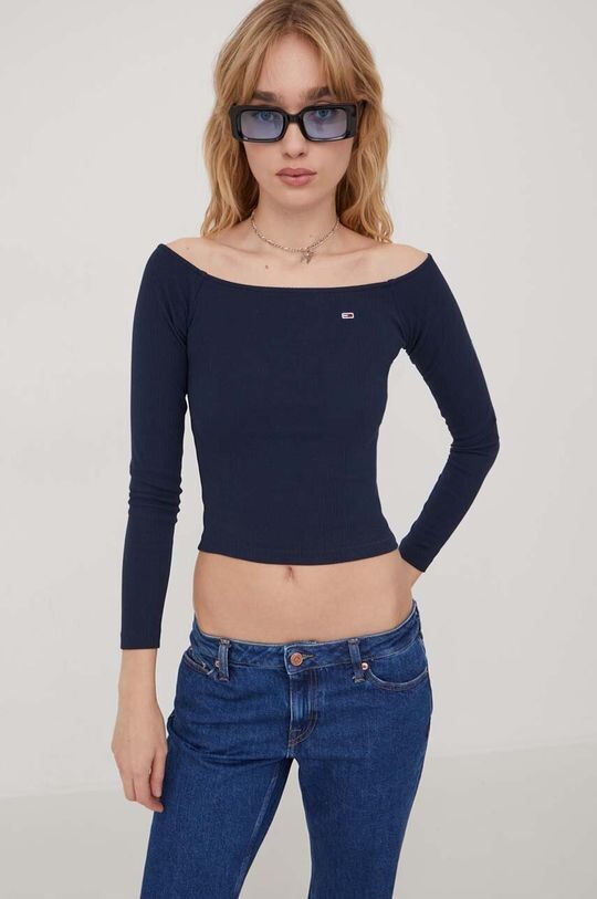 

Рубашка с длинным рукавом Tommy Jeans, темно-синий
