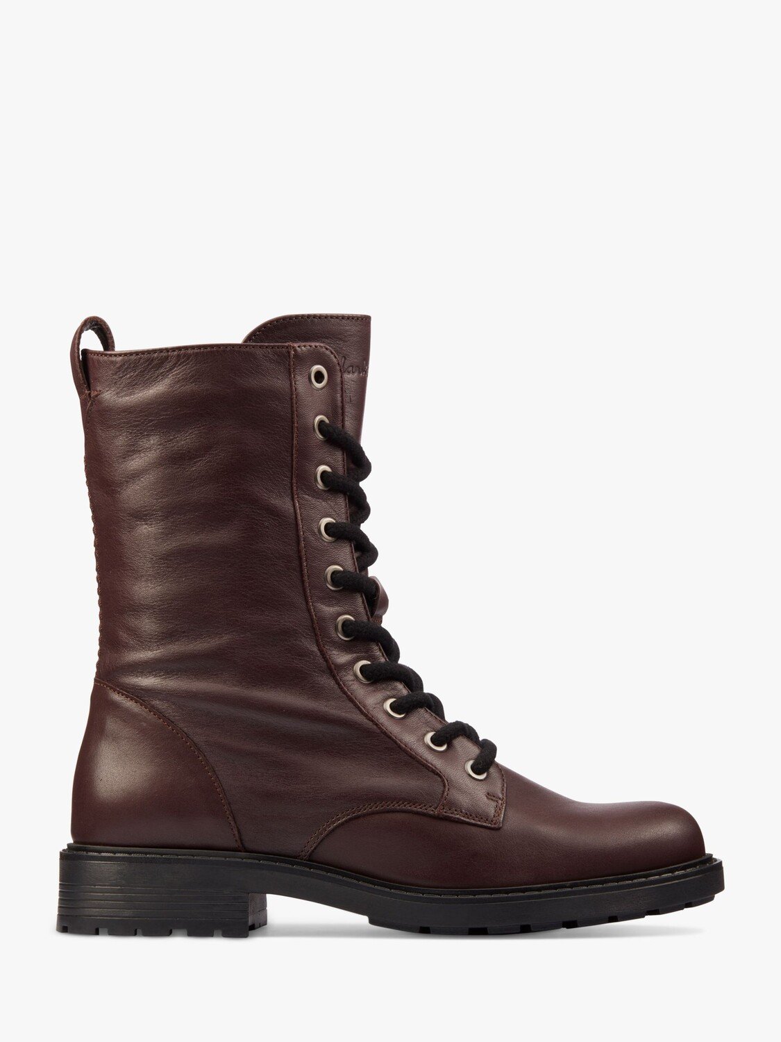 

Кожаные ботильоны на шнуровке Orinoco 2 Style Clarks, бордовый