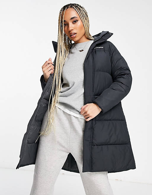 

Черная длинная водонепроницаемая утепленная куртка Berghaus Combust Reflect, Черный