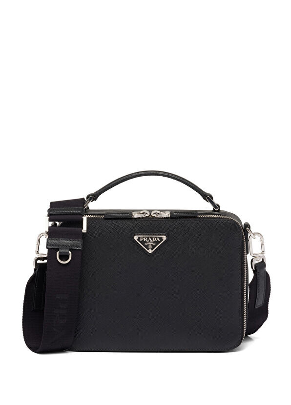 

Мужская сумка Brique из сафьяновой кожи Prada, черный