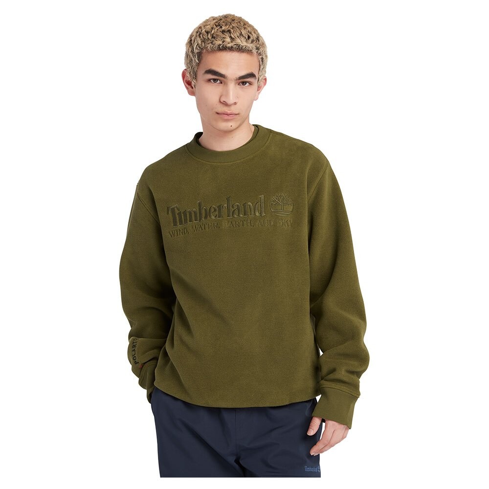 

Толстовка Timberland Linear Logo Polartec 200 Series, зеленый