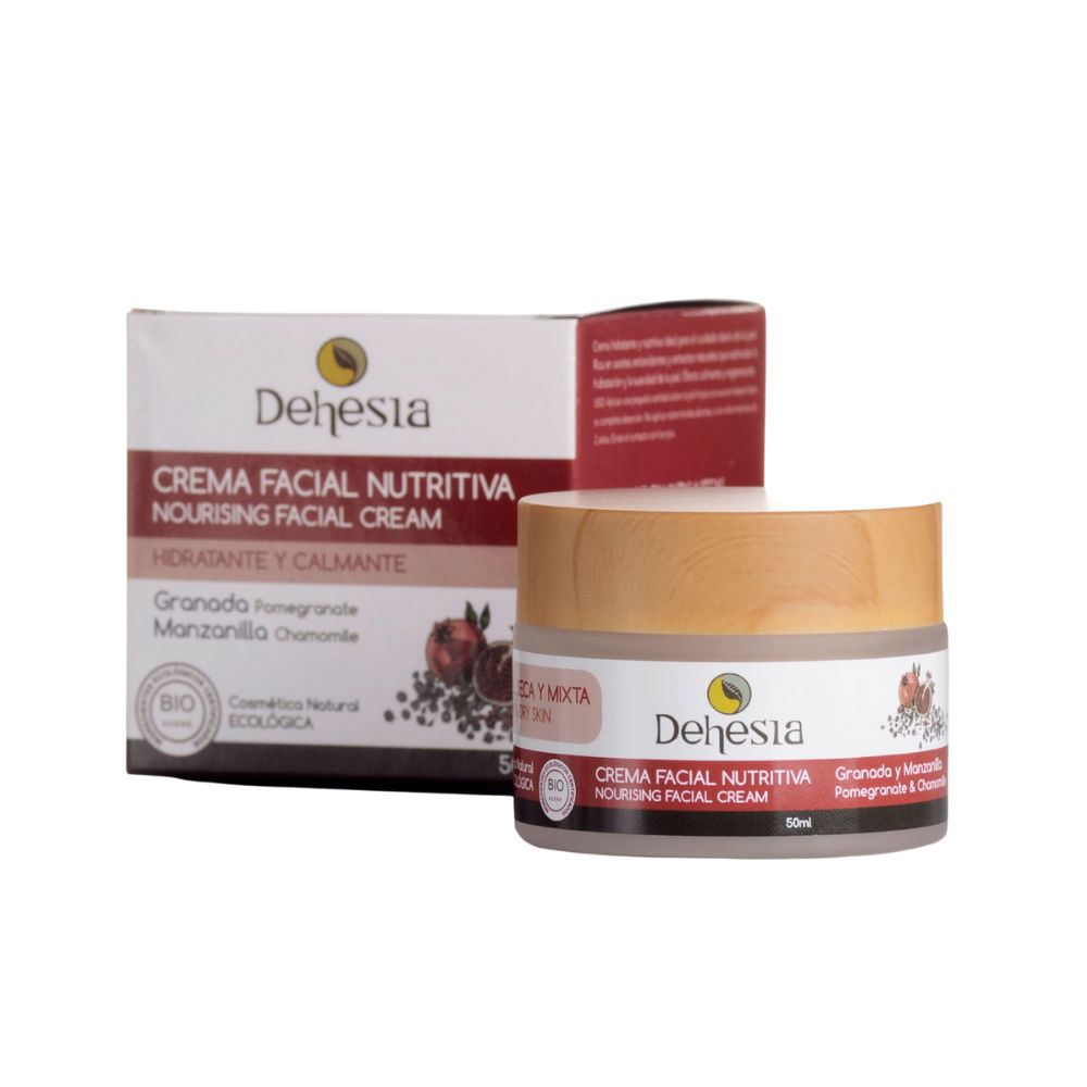 Увлажняющий крем для ухода за лицом Crema facial nutritiva con granada y manzanilla Dehesia cosmética econatural, 50 мл