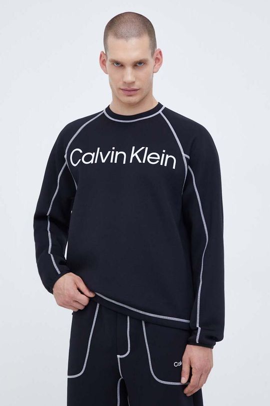 Треккинговая футболка Calvin Klein Performance, черный толстовка calvin klein performance размер m голубой