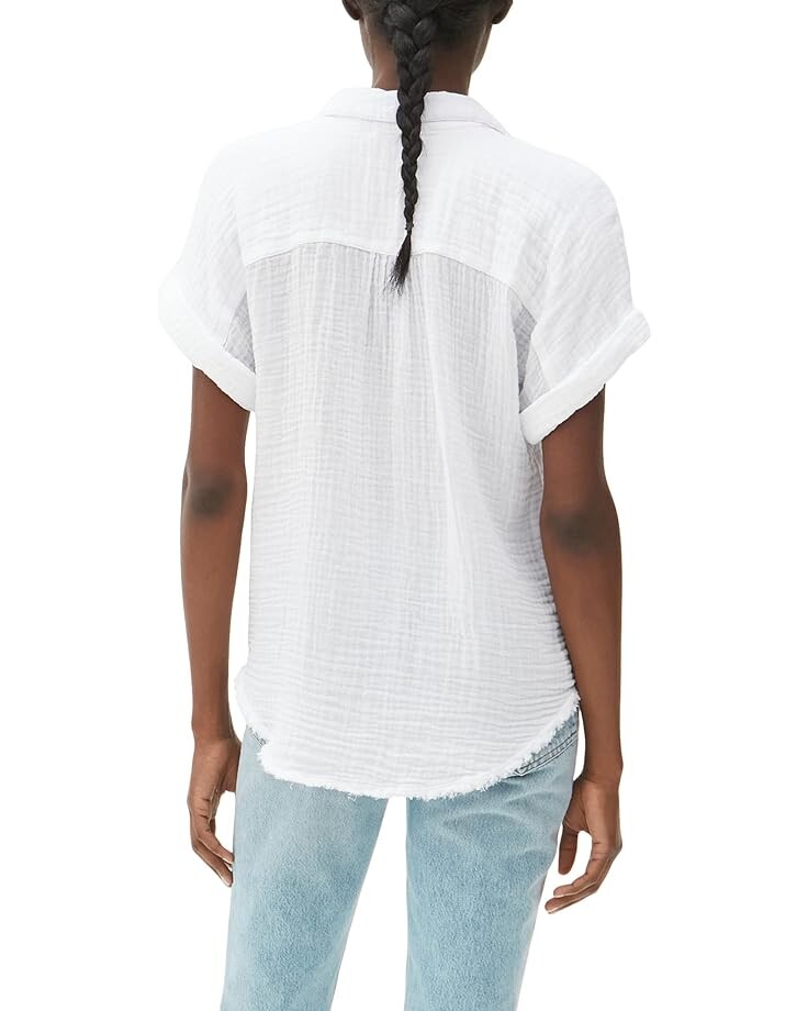 

Рубашка Michael Stars Bailey Button-Down Shirt, белый