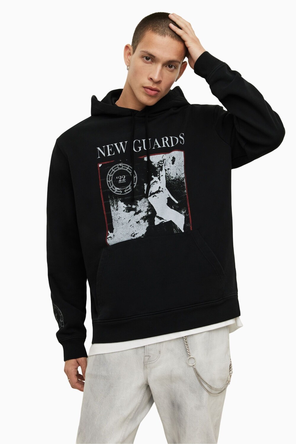

Черная толстовка AllSaints Adder All Saints, черный