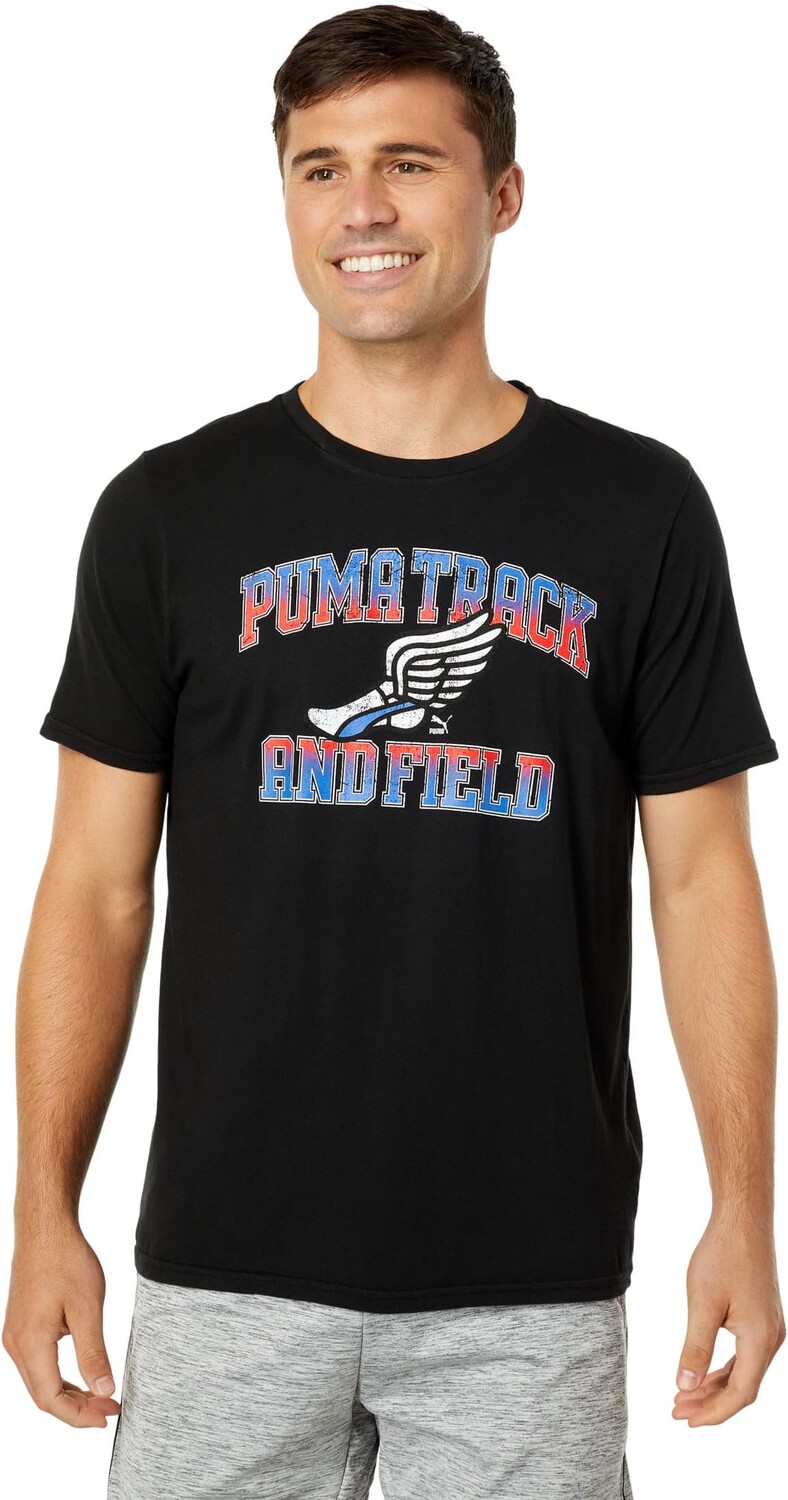 

Винтажная футболка Winged Foot PUMA, цвет Puma Black