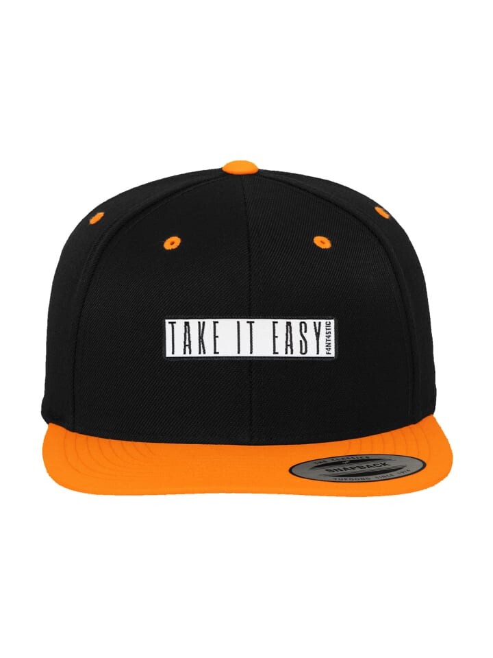 

Бейсболка F4NT4STIC Snapback 2 Tone Snapback 2 Tone Take It Easy, цвет black neon orange