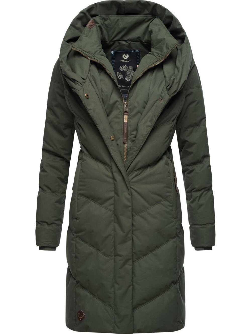 Зимнее пальто Ragwear Natalka, темно-зеленый зимнее пальто ragwear natalka черный