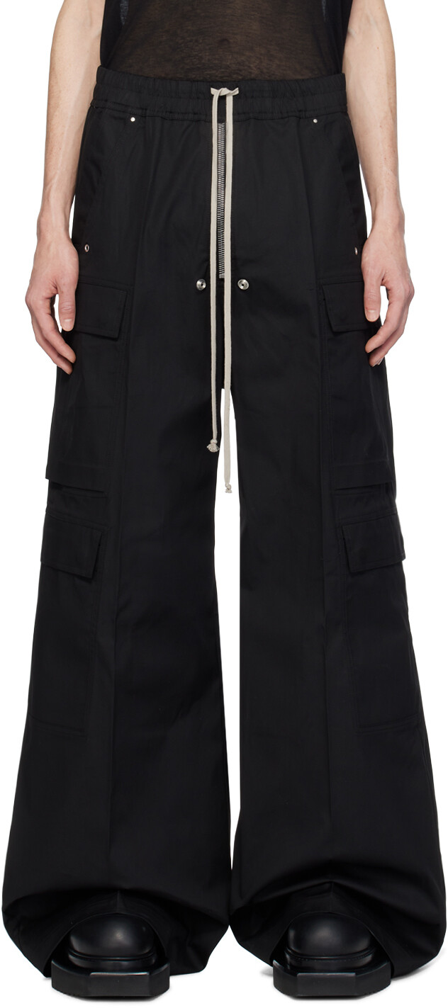 

Черные брюки-карго Cargobelas Rick Owens, цвет Black