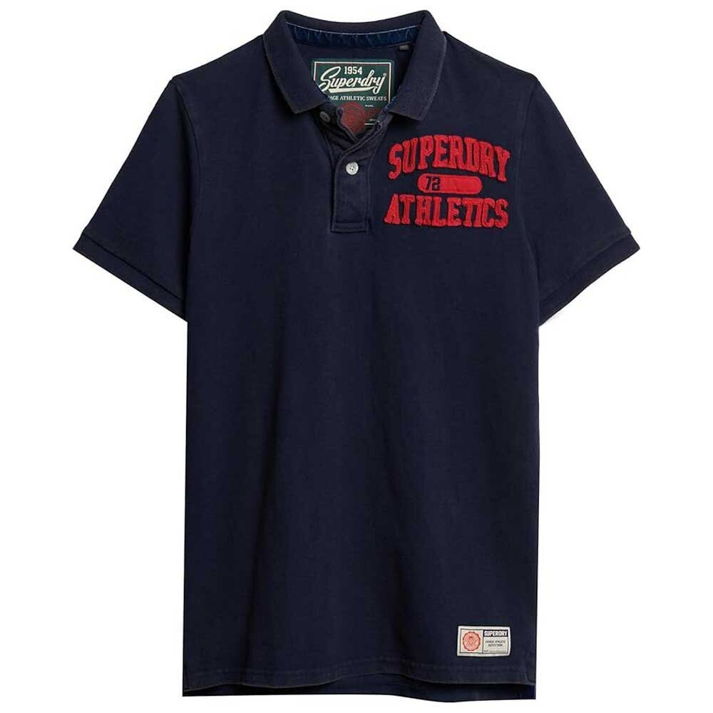 

Поло Superdry Vintage Athletic, синий