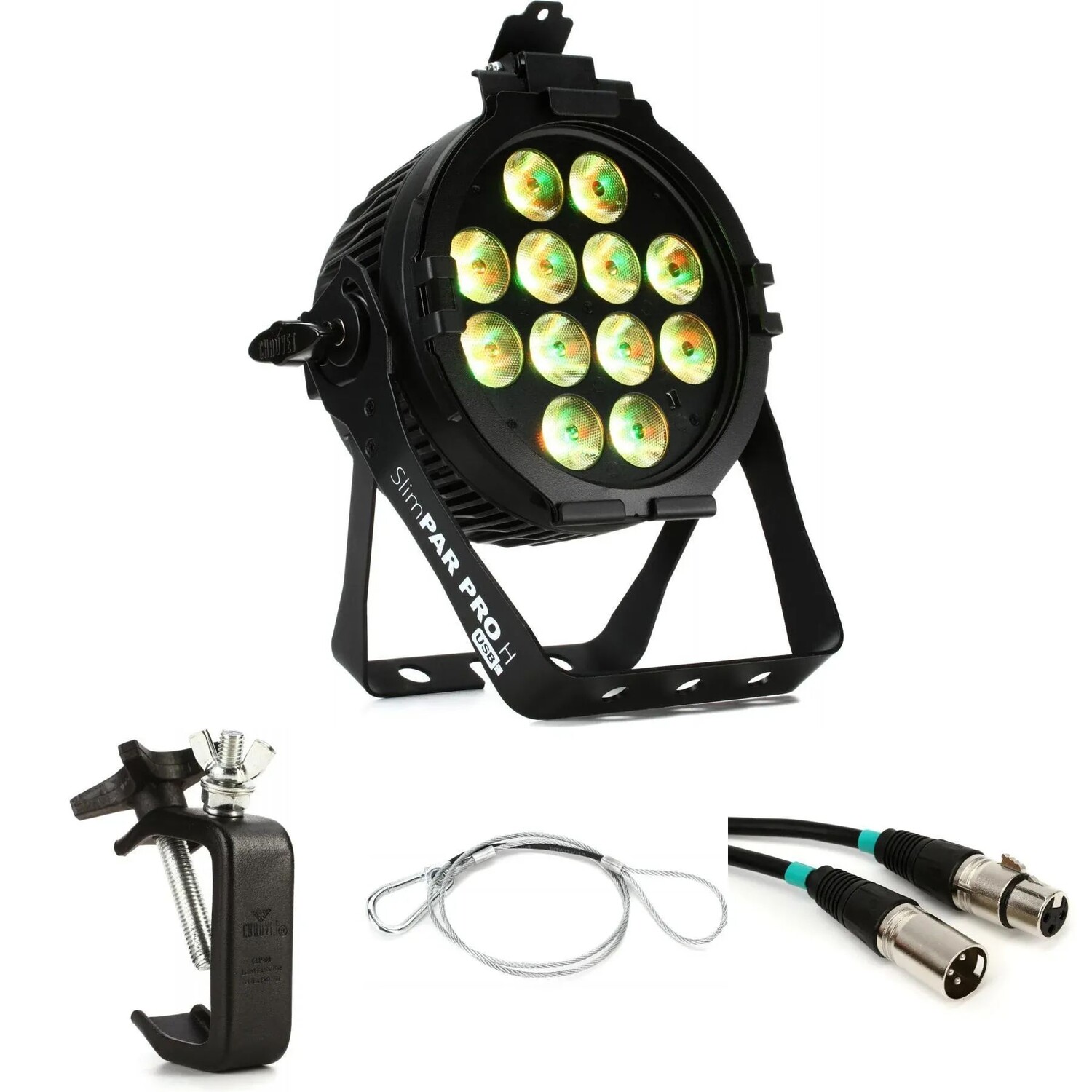 

Комплект инструментов Chauvet DJ SlimPAR Pro H USB RGBAW+UV Par Light Essentials