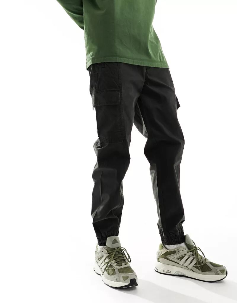 Темно-зеленые брюки карго с отстрочкой River Island Monet