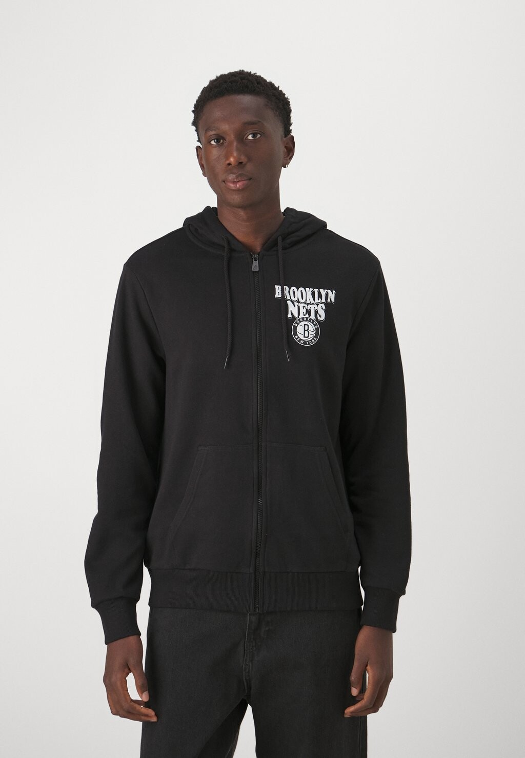 

Team Nba Brooklyn Nets Script Hoody New Era, цвет black/white