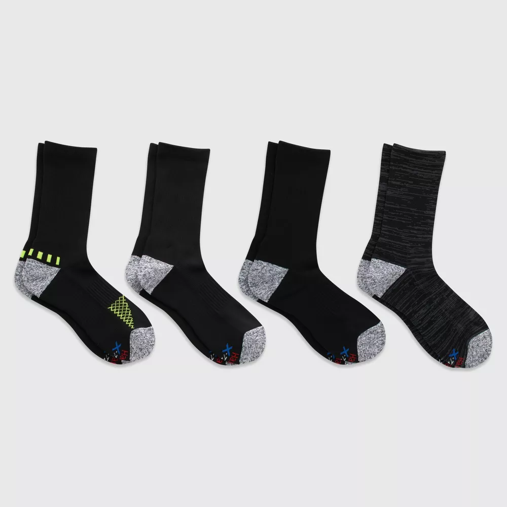 

Носки Hanes Premium Men's Performance Filament Crew Socks 4pk, цвет Black