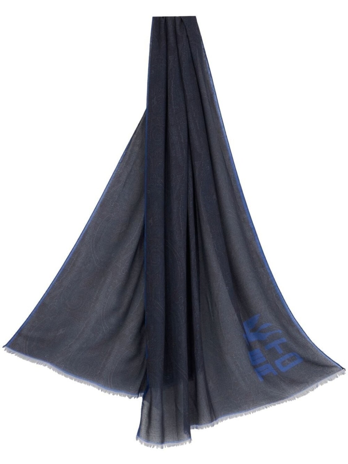 

ETRO шарф с логотипом, синий