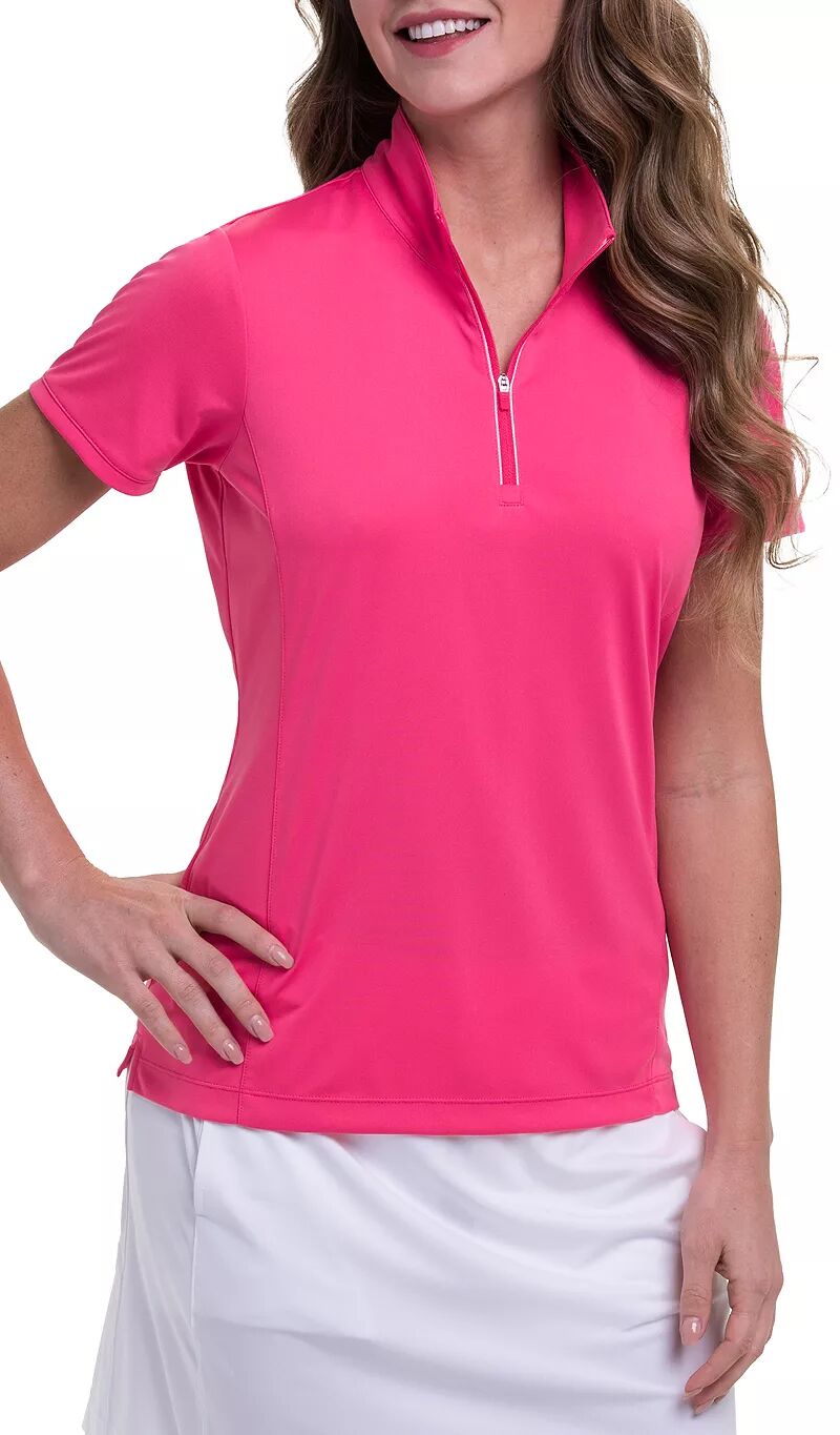 цена Женская рубашка-поло-трансформер на молнии с короткими рукавами Ep New York