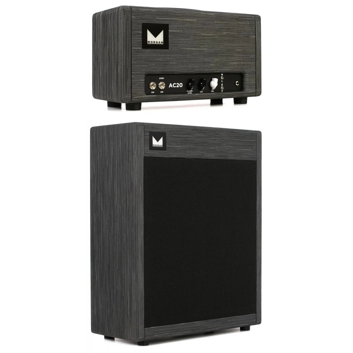 

Morgan Amps AC20 20-ваттная ламповая головка с 150-ваттным кабинетом 2x12 — Twilight