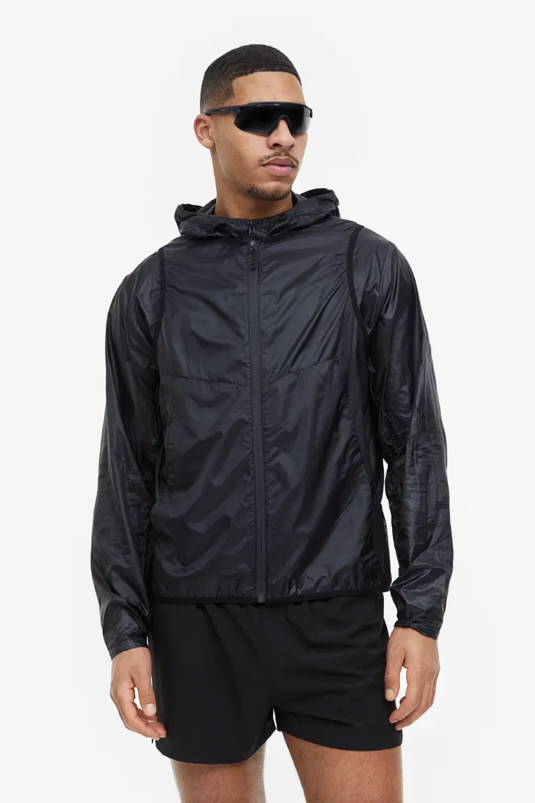 

Легкий жилет для бега H&M, черный