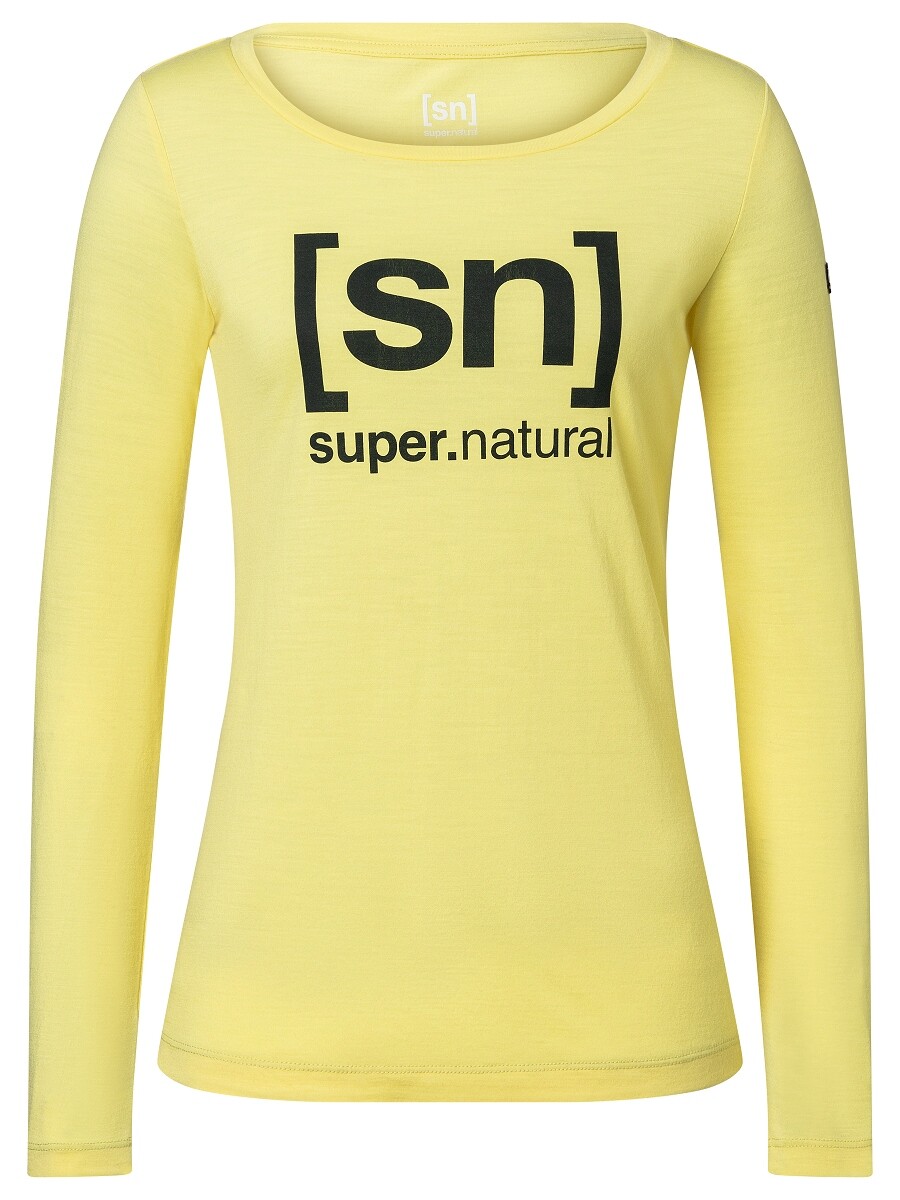 

Лонгслив super.natural Merino, желтый