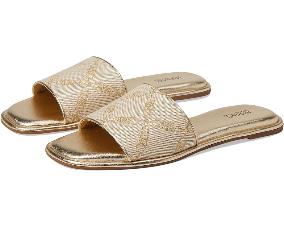 

Сандалии Michael Kors Hayworth Slide, цвет Natural/Pale Gold