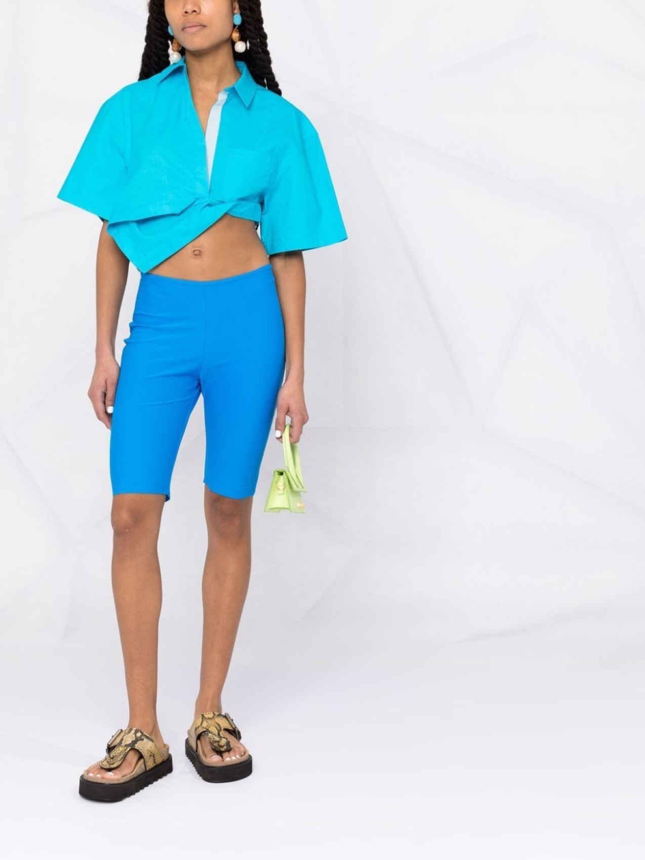 

Jacquemus укороченная рубашка La Chemise Capri, синий