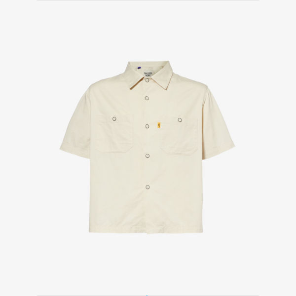 Рубашка свободного кроя Mechanic из хлопка с накладными карманами Gallery Dept, цвет natural