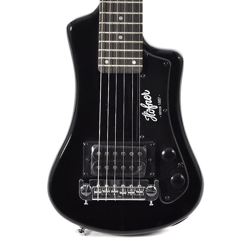 Электрогитара Hofner CT Shorty Travel Guitar Black цена и фото