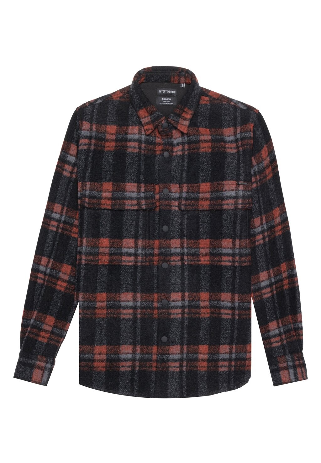 

Рубашка Munich Straight Fit Regular Shirt Antony Morato, черный