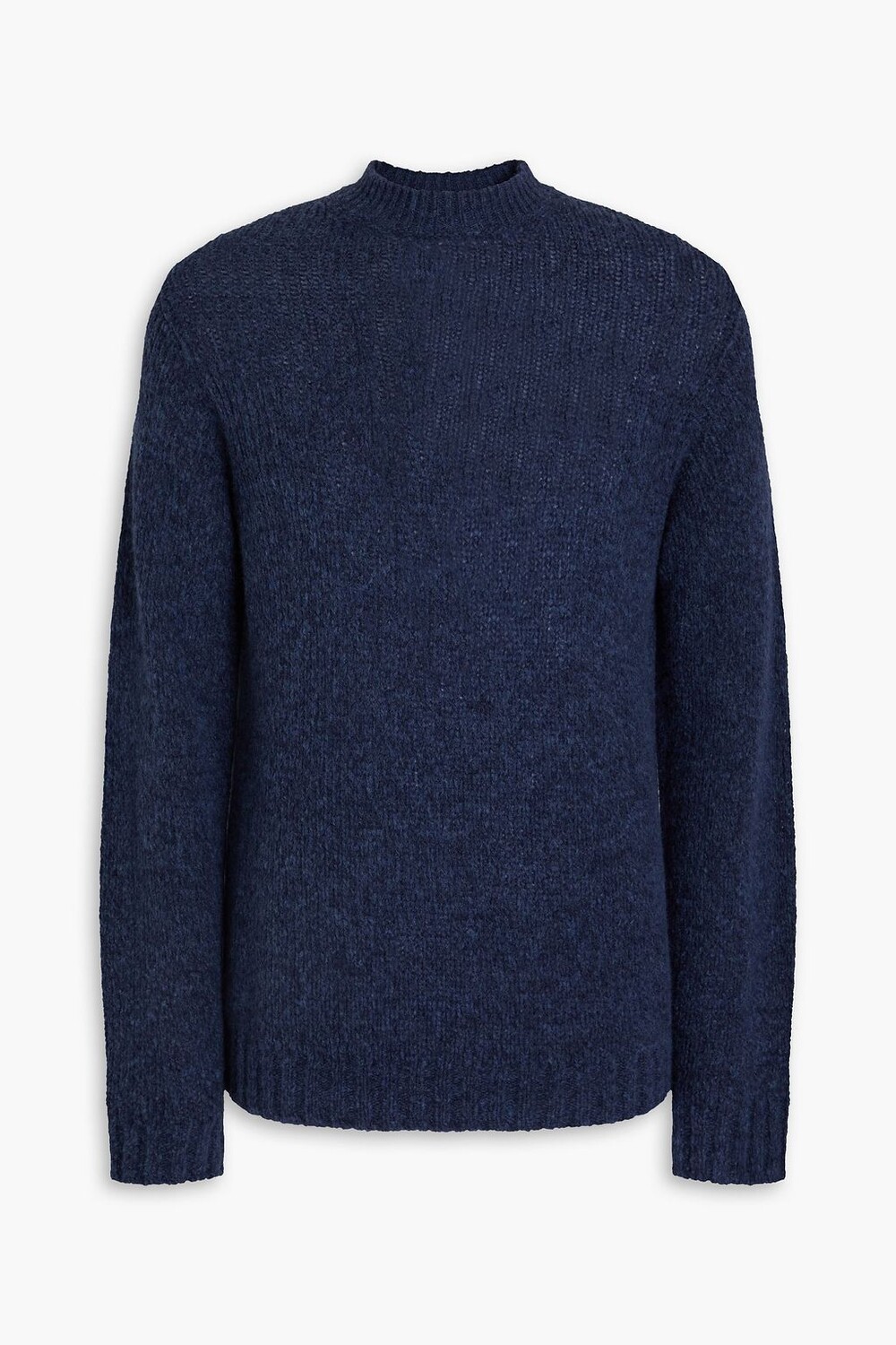 

Меланжевый свитер открытой вязки из смесовой шерсти WOOLRICH, нави