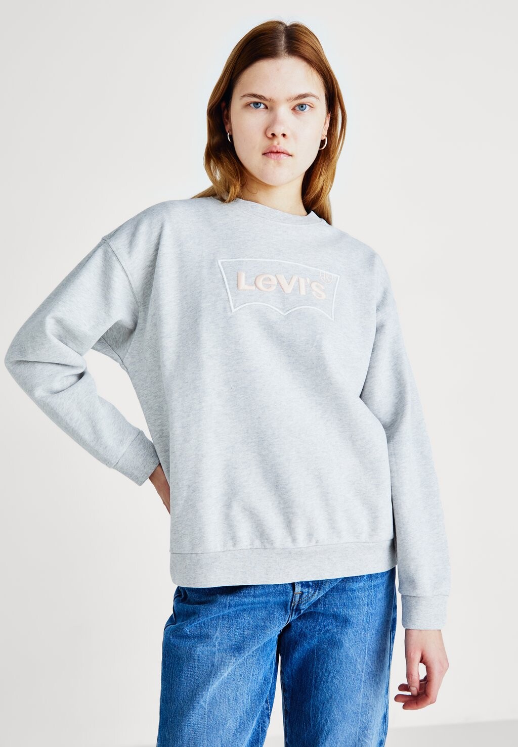 

Толстовка Graphic Salinas Crew Levi's, цвет heather gray