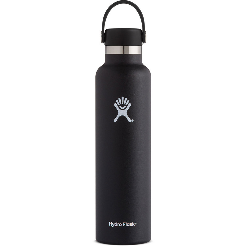 Стандартная бутылка с гибкой крышкой Hydro Flask, черный