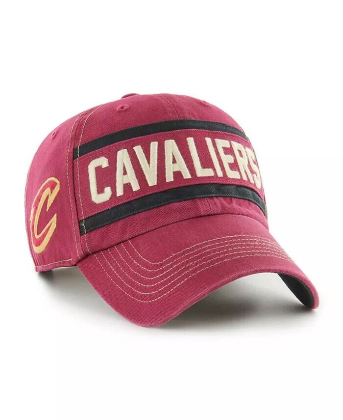 

Мужская регулируемая шапка с эффектом винного цвета Cleveland Cavaliers Quick Snap Clean Up '47 Brand, фиолетовый
