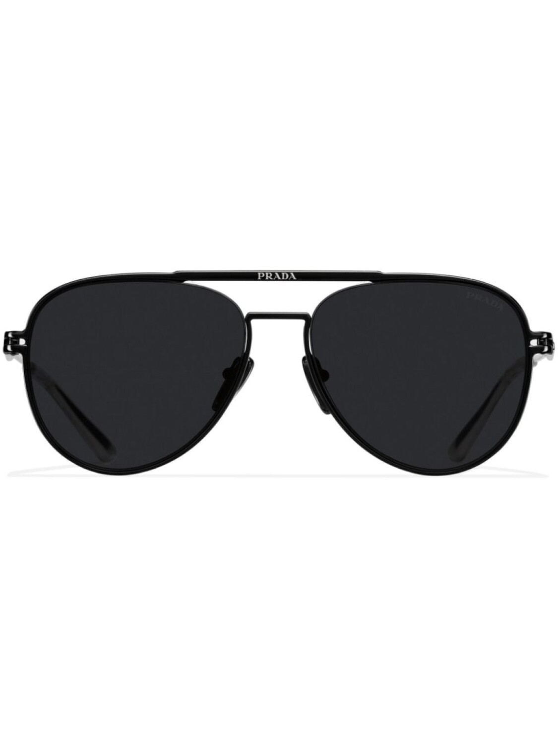 

Prada Eyewear солнцезащитные очки-пилоты SPR54Z, черный