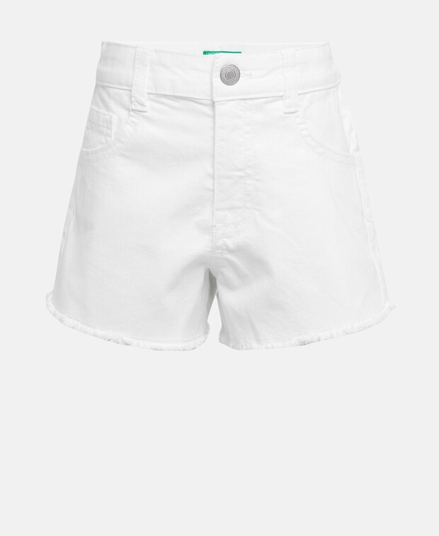 

Джинсовые шорты United Colors of Benetton, белый