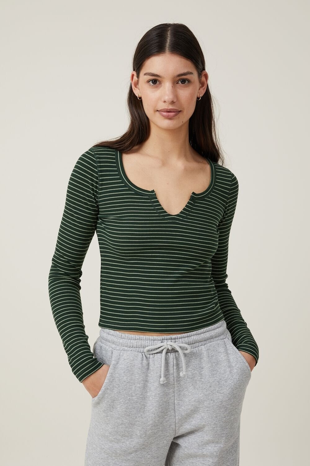 

Топ Willa с длинными рукавами и вафельным узором Cotton On
