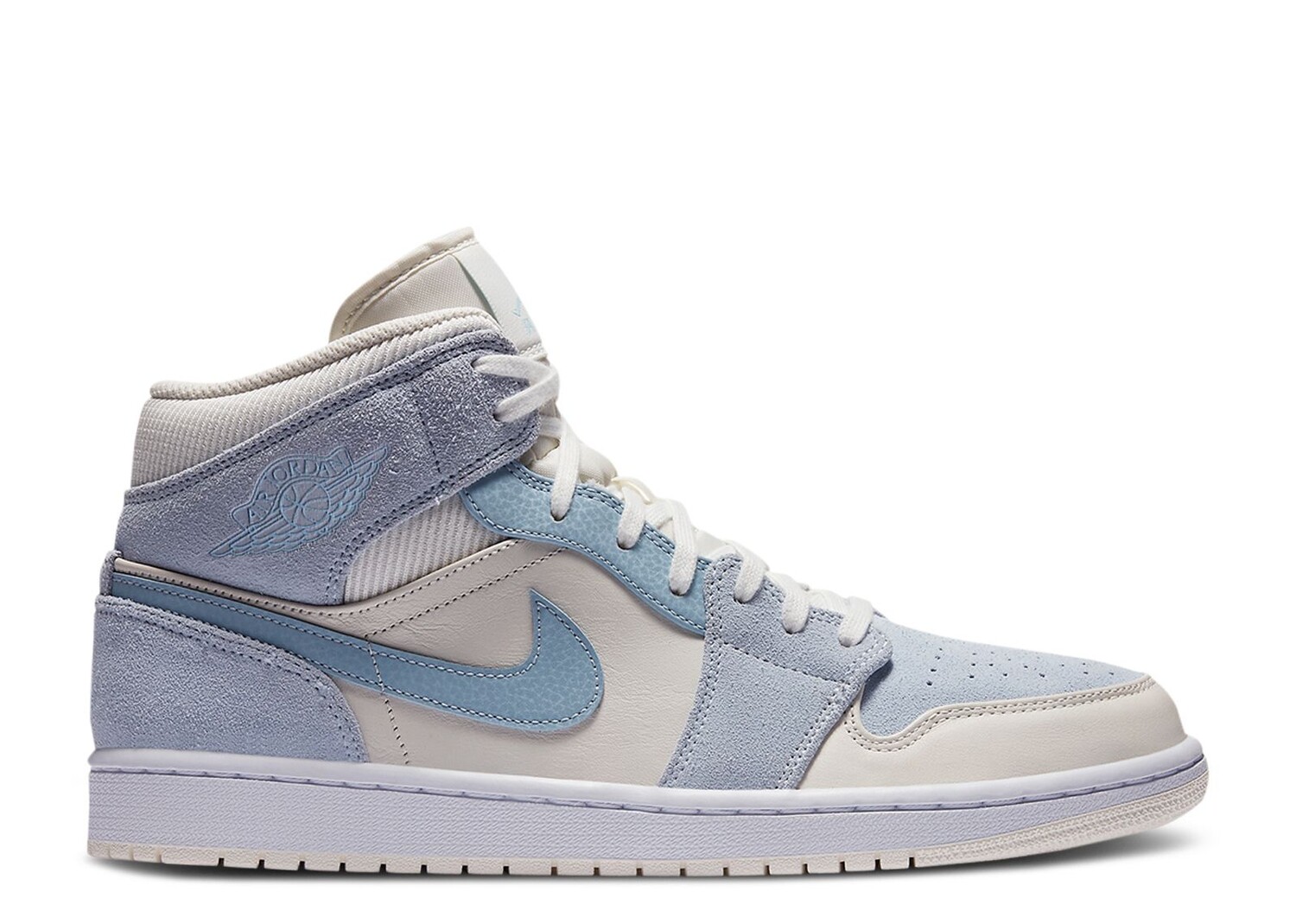 Кроссовки Air Jordan Air Jordan 1 Mid Se 'Sail Light Blue', синий кроссовки jordan wmns air 1 mid se sea light olive black sail white