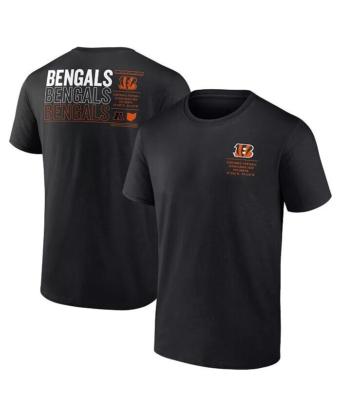 

Мужская черная футболка Cincinnati Bengals с повторной статистикой Fanatics, черный