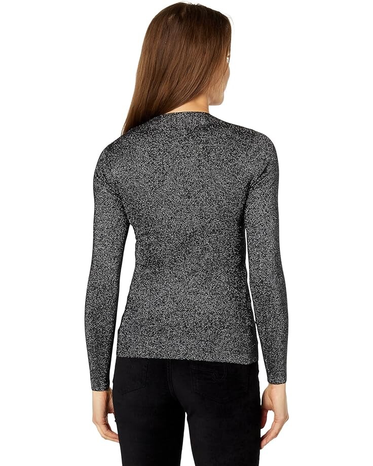 

Топ Ted Baker Eloisy Slim Fit Crossover Knit Top, черный