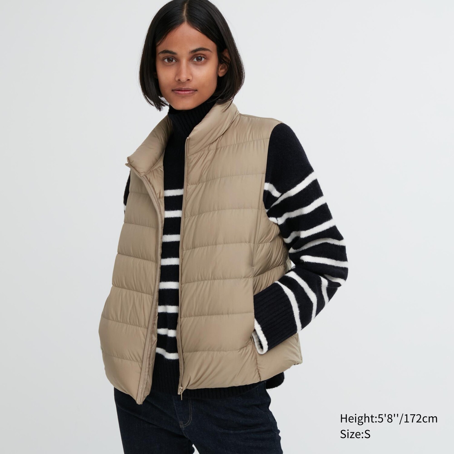 

Жилет Uniqlo женский пуховый, бежевый