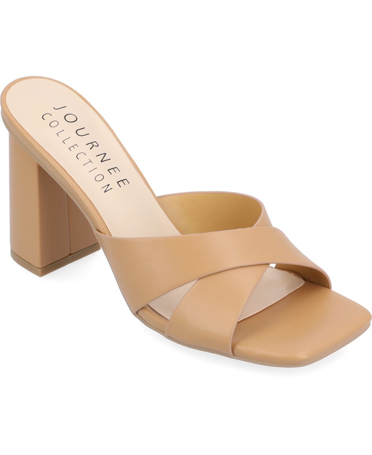 

Женские сандалии Chazz с перекрещенными краями Journee Collection