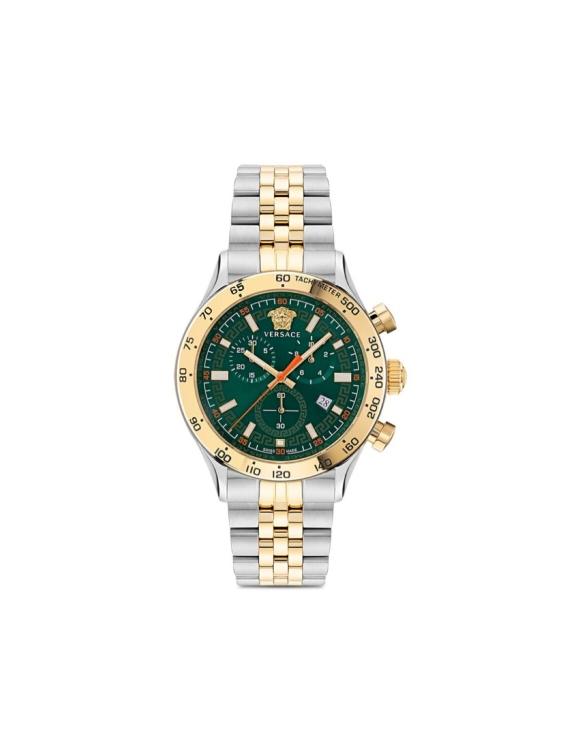 

Versace наручные часы Greca Dome Chrono 43 мм, зеленый