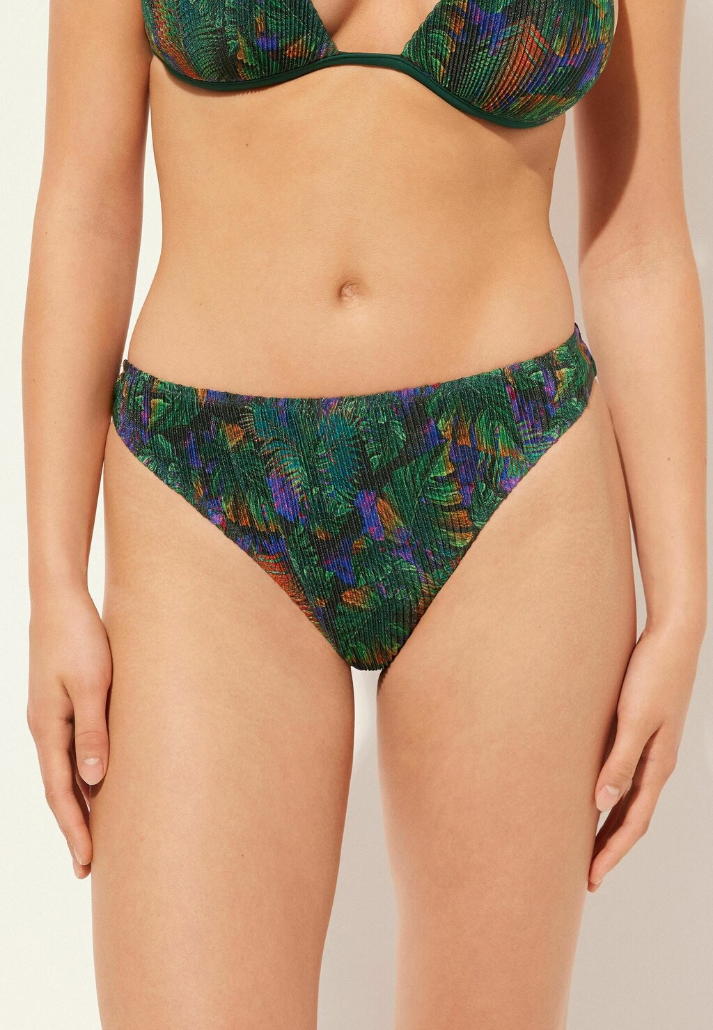 

Плавки бикини NIGHT FOLIAGE Calzedonia, зеленый
