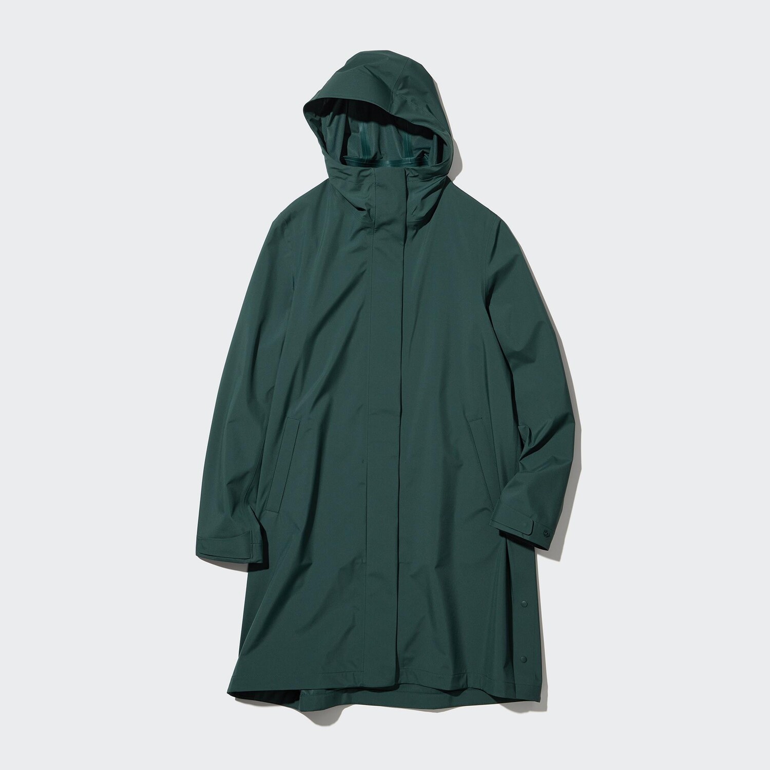 

Пальто UNIQLO блоктех ветростойкое, зеленый