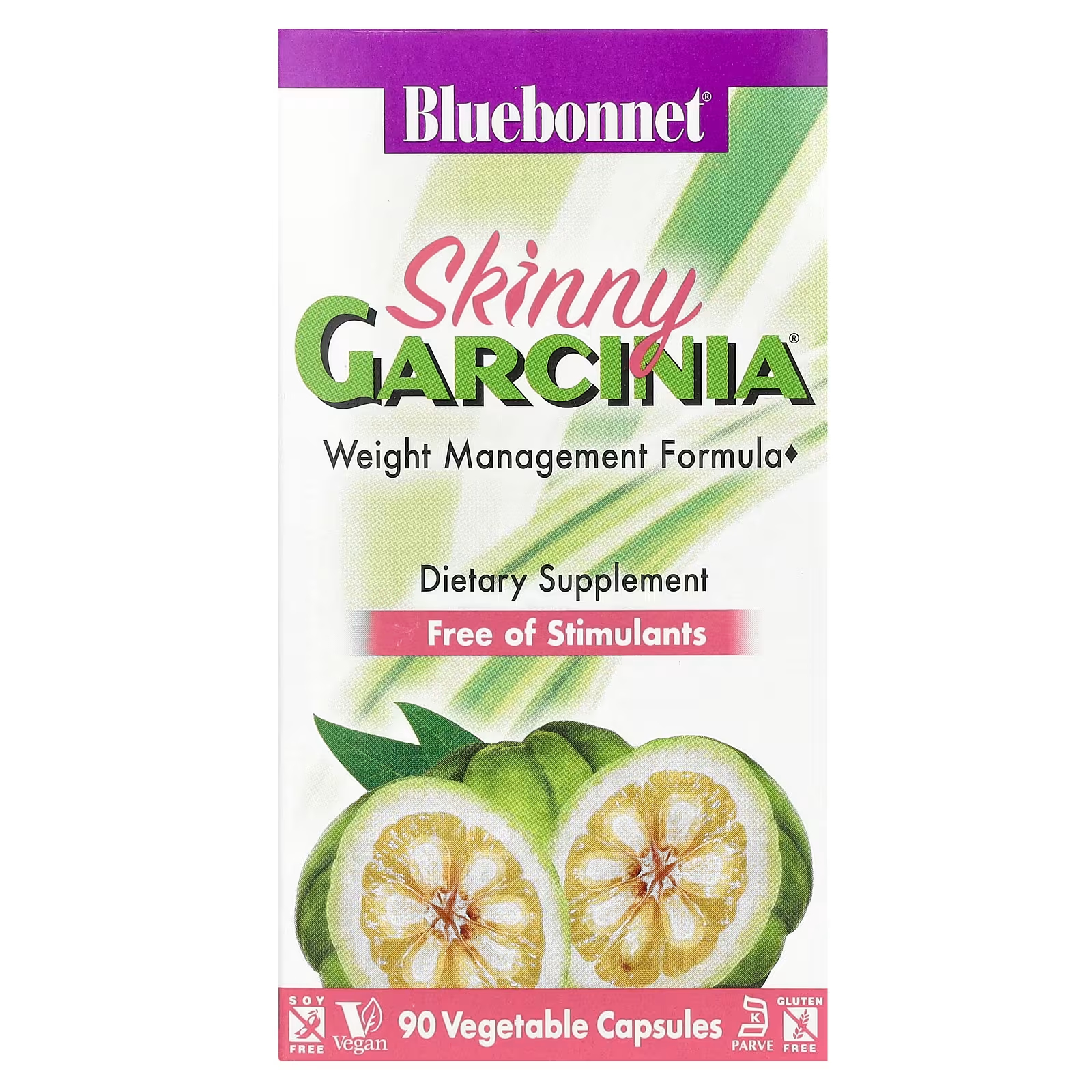 Bluebonnet Nutrition Skinny Garcinia 90 растительных капсул
